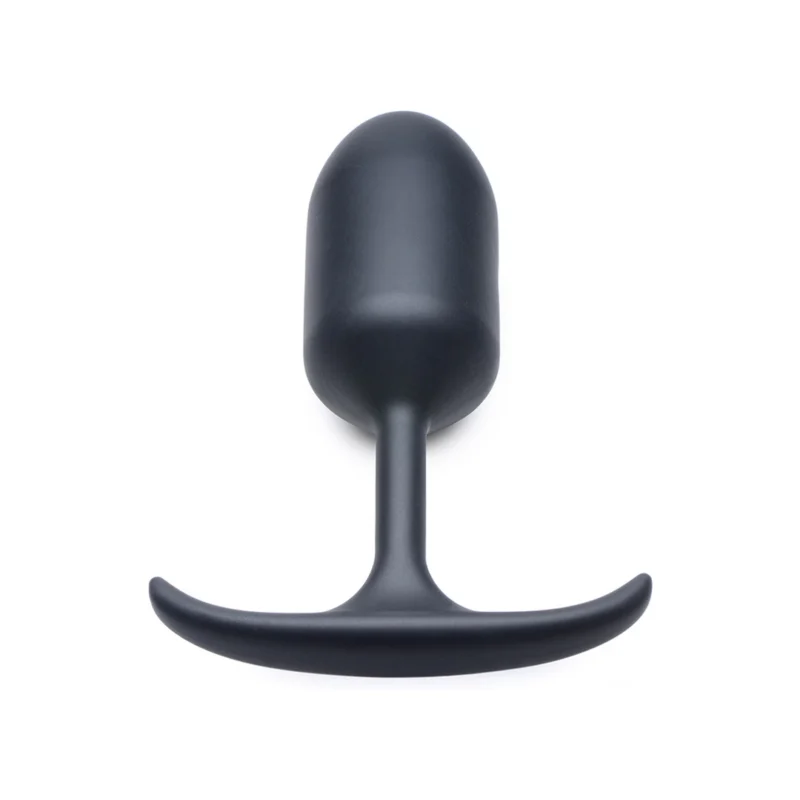 XR Brands Heavy Hitter Large Weighted Silicone Plug Black 9.2oz