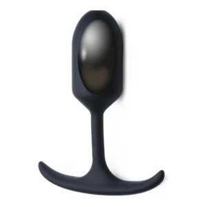 XR Brands Heavy Hitter Silicone Intimate Plug Small Weighted Black