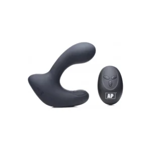 XR Brands P-Pulse Silicone Intimate Massager Remote 10 Modes Black