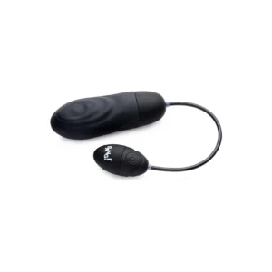 XR Brands Vibrating Silicone Bullet Intimate Device Rechargeable Black