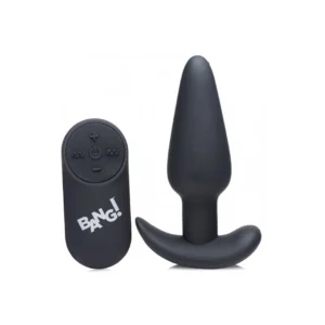 BANG Remote-Controlled Silicone Plug - 21-Mode Waterproof, Black