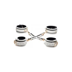 Kink Glow in the Dark Bondage Set with Cuffs, Blindfold & Paddle