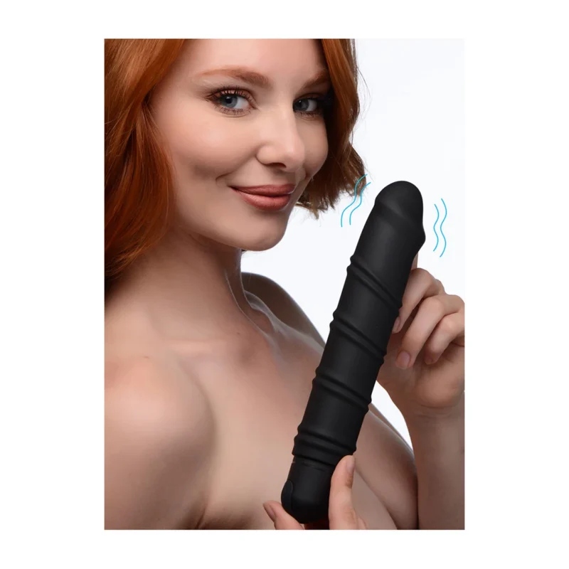 BANG XL Bullet Multi-Speed System with Swirl Silicone Sleeve, Black
