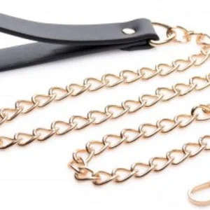 Master Series Chainline Premium Black-Gold Restraint Leash 90cm