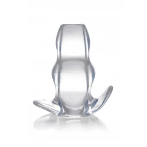 XR Brands Clear View Transparent Hollow Anal Plug Large TPE
