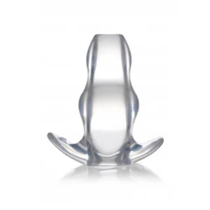 Clear View Extra Large Hollow Anal Plug Transparent TPE 5.8''