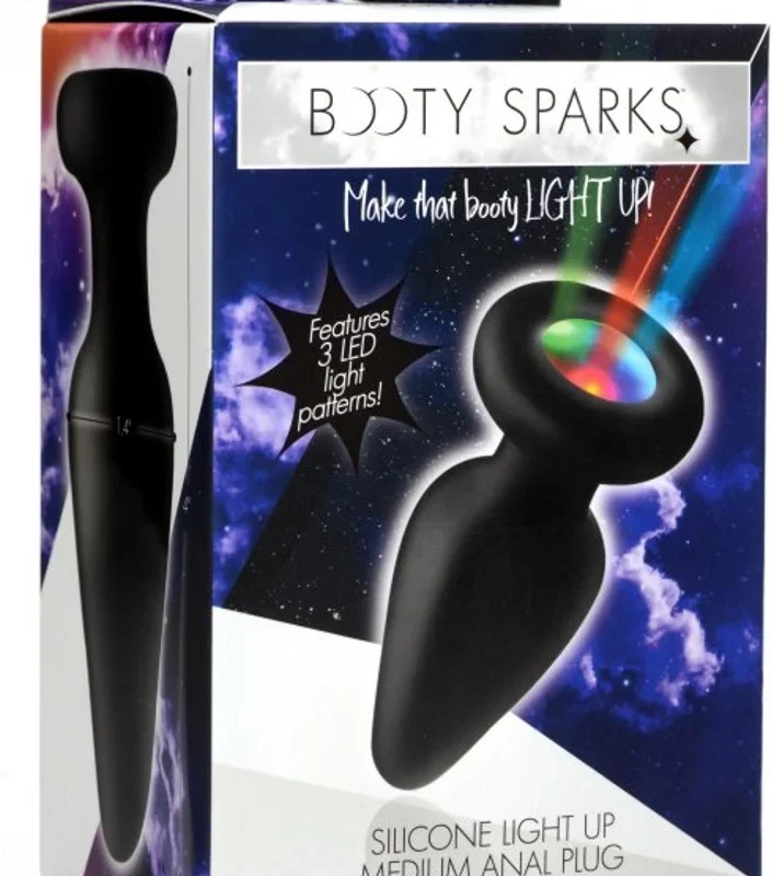 Light-Up Silicone Intimate Plug Medium with Multicolor LED System