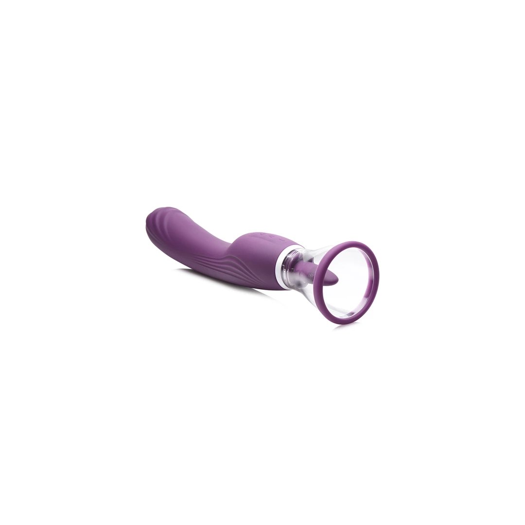 XR Brands Lickgasm 8-Mode Intimate Licking & Suction Device Purple ...