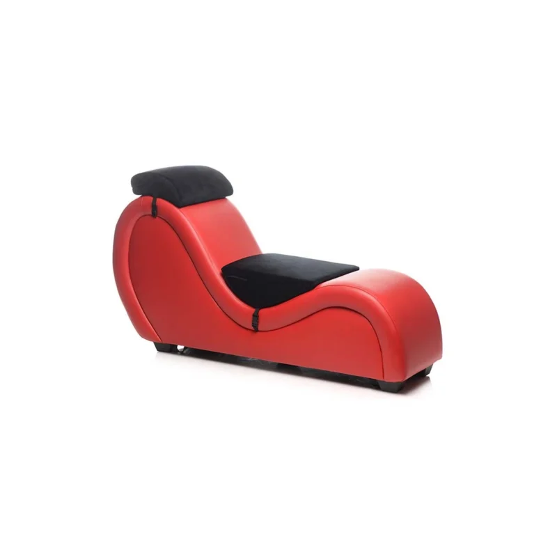 Kink Couch Lounge Chair with Adjustable Straps & Support Pillows, Black