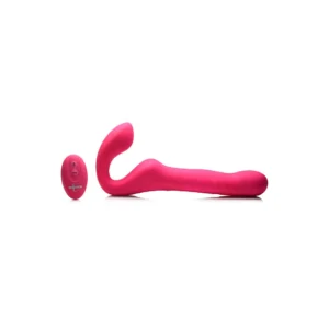 Mighty-Thrust Strapless Dual-Action System with Remote Control, Silicone