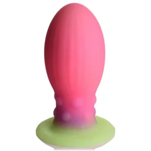 Creature Cocks Xeno Egg Silicone Glow-in-the-Dark Pink Medium