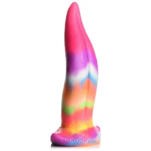 XR Brands Unicorn Tongue Silicone Glow Rainbow 18cm Intimate Device