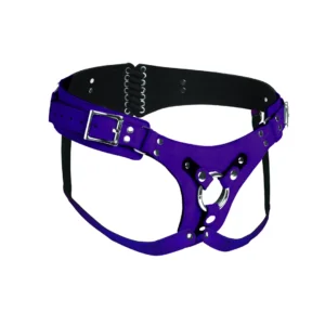 Bodice Deluxe Leather Corset Harness Purple - Adjustable Comfort Fit