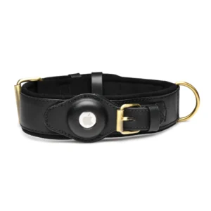 Master Series Tracer Adjustable Tracking Collar Black Faux Leather