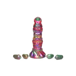 Creature Cocks Larva Silicone Ovipositor Model with Colorful Eggs, Large Size