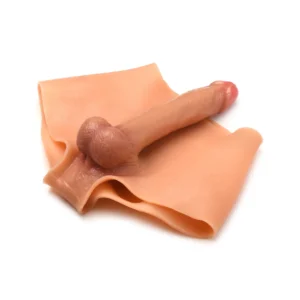 XR Brands Boner Briefs Silicone Panty-Shorts Small with Poseable Feature