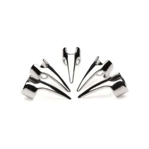XR Brands Clawed Sensation Rings Set Stainless Steel 5 pcs Adjustable