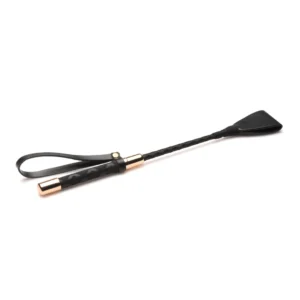 XR Brands Master Series Riding Crop 30 cm Vegan Leather Black