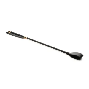 XR Brands Master Series Riding Crop 61 cm Vegan Leather Black