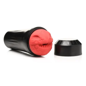 XR Brands Dragon Snatch Intimate Machine Red Textured Sleeve