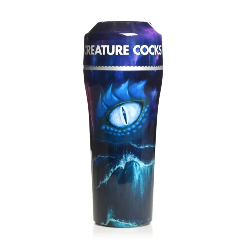 Pussidon Sea Monster Intimate Machine Blue - Textured Stimulation Sleeve