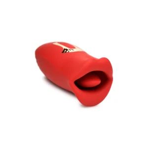 Kiss and Tell Silicone Vibrating Clitoral Stimulator Red IPX6 USB