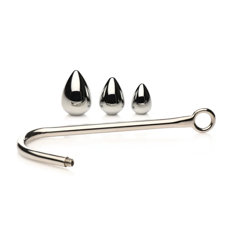 XR Brands Master Series Trainer Set with 3 Aluminum Alloy Plugs & Hook