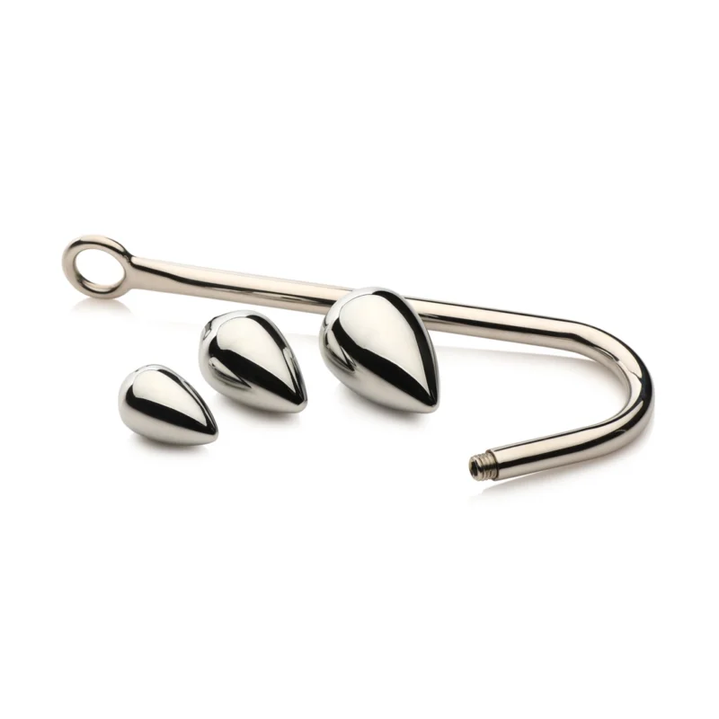 XR Brands Master Series Trainer Set with 3 Aluminum Alloy Plugs & Hook
