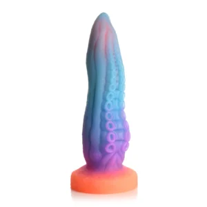XR Brands Tenta Arm Silicone Model Glow-in-the-Dark Blue-Purple-Orange