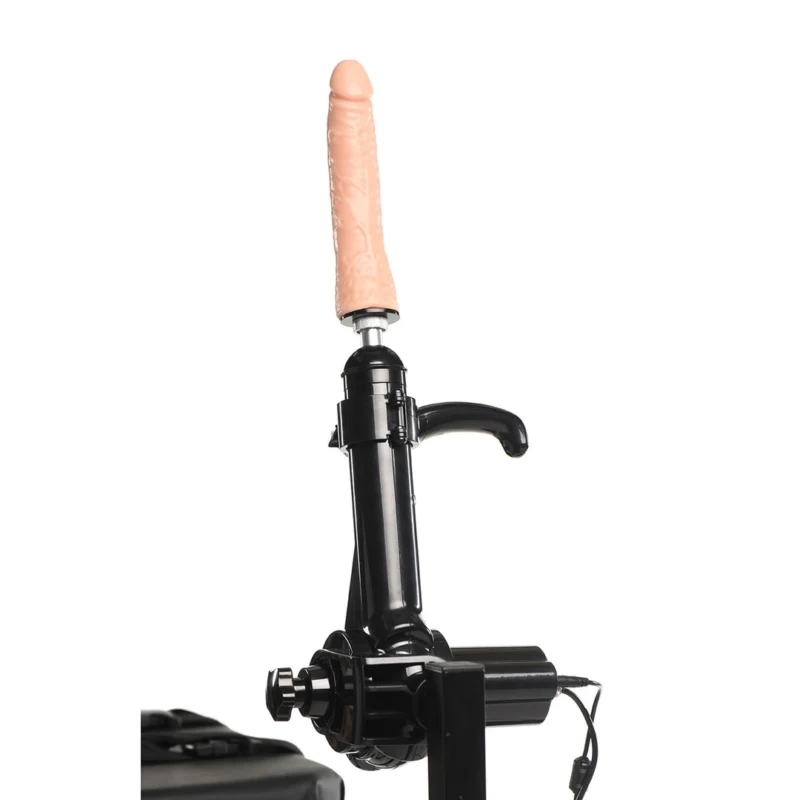 XR Brands Obedience Bench Adjustable Table with Intimate Machine Black