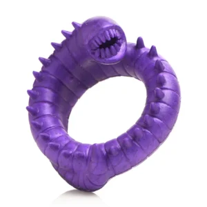 XR Brands Slitherine Silicone Ring Purple - Flexible Anatomical Design