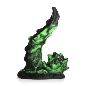 Creature Cocks Glowzilla Silicone Fantasy Model, Glow-in-the-Dark Green/Black