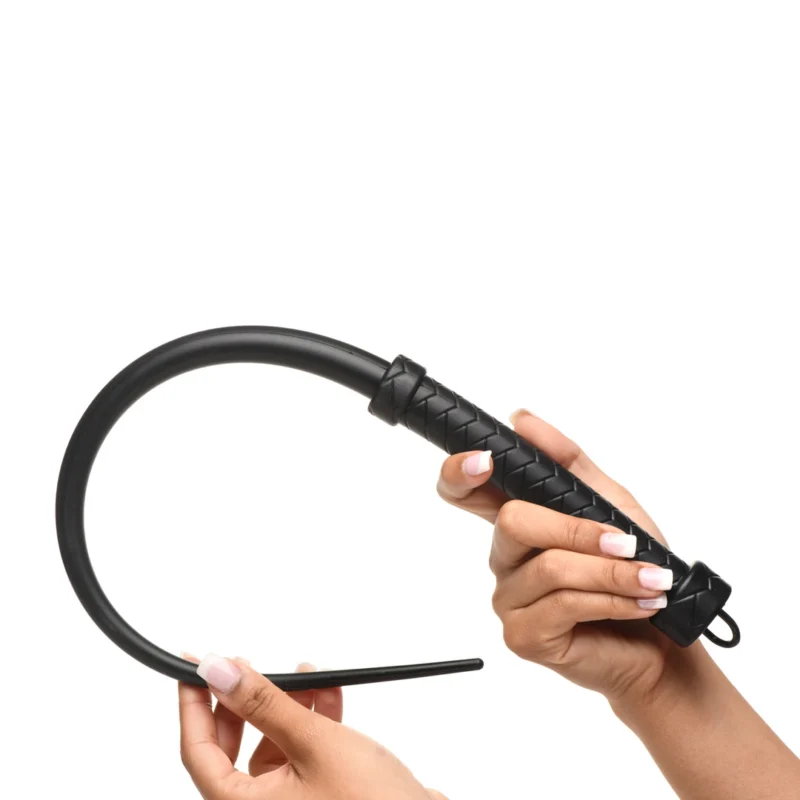 XR Brands Viper Tail Silicone Impact Whip Black 24in Lightweight