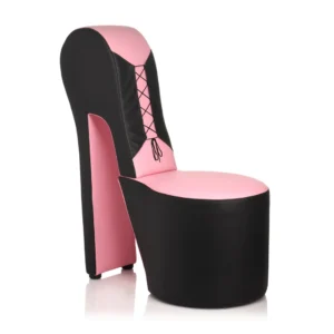 XR Brands Stiletto kėdė Rožinė – moderni veganiškos odos dekoratyvinė sėdynė
