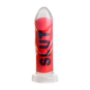 XR Brands SLUT Silicone Intimate Model Red 7.3" with Suction Base