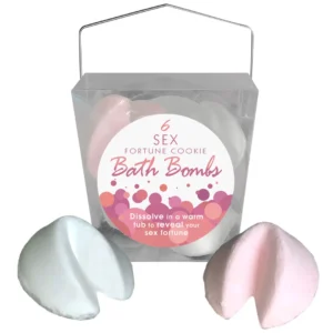 Kheper Games Bath Bomb Set Fortune Cookie Vanilla & Strawberry 6pcs