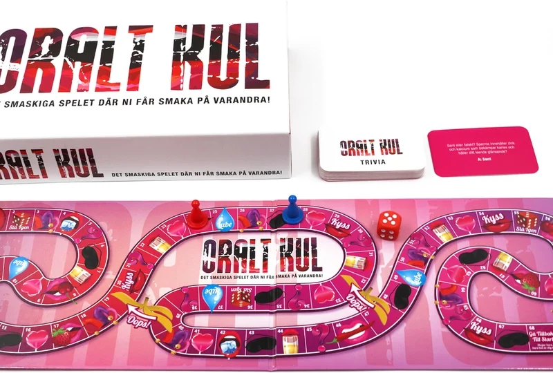 Oral Fun Game Swedish - Intimate Couples Board Game Adventure