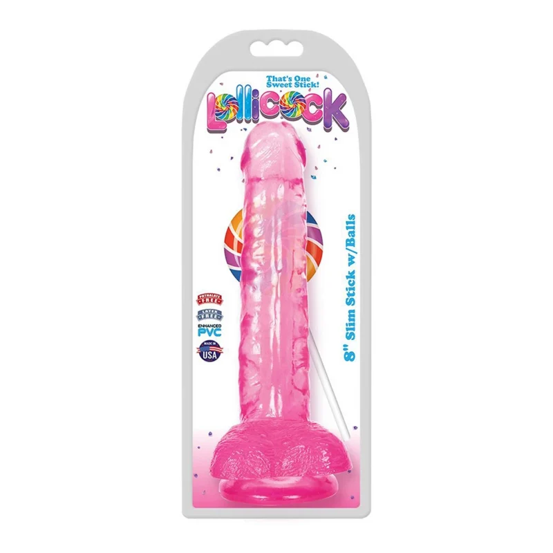 Curve Toys Slim Stick Cherry Ice 20.5cm Intimate Model with Suction Cup