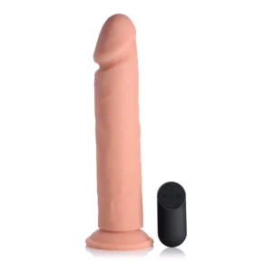 Curve Toys Vibrating Silicone Model with Remote, 25.5cm, 21 Modes, Black