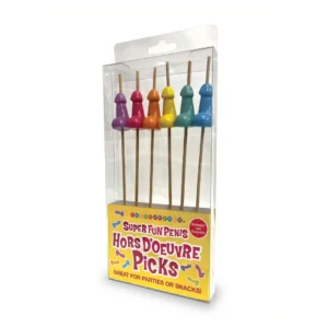 Kheper Games Party Picks Bamboo Set 6pcs - Humorous Topper 18cm