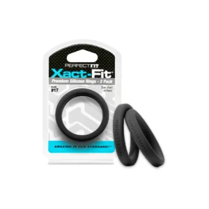 Perfect Fit Xact-Fit Ring Set 2-Pack Size #17 Precision Silicone