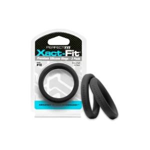 Perfect Fit Xact-Fit #18 Intimate Support Rings 2-Pack, Soft Silicone