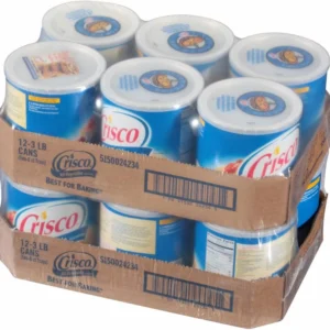 Crisco All-Vegetable Shortening 12-Pack 1360g Multi-Purpose Formula