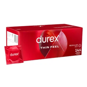 Durex Thin Feel Ultra Thin Condoms 144-Pack, Extra Sensitive, 52mm