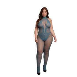 Shots Le Desir Plus Bodystocking Lace & Fishnet Queen Size XL-4XL