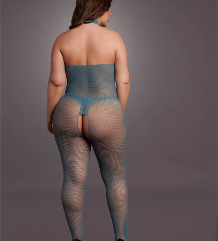 Shots Le Desir Plus Bodystocking Lace & Fishnet Queen Size XL-4XL