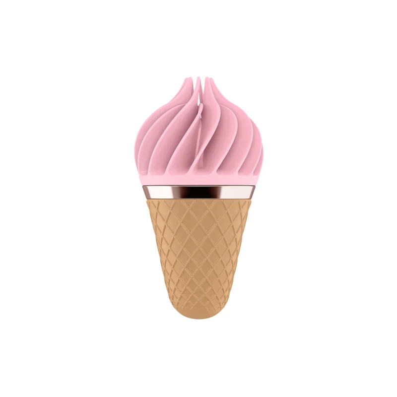 Sweet Treat Rotating Silicone Tongue Device - Pink, Compact Design