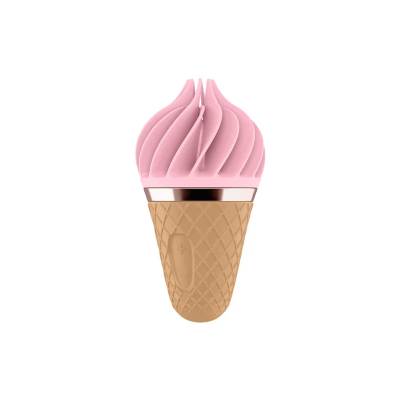 Sweet Treat Rotating Silicone Tongue Device - Pink, Compact Design