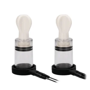 Shots ElectroShock Bi-Polar Nipple Cups Electrical Stimulation Set