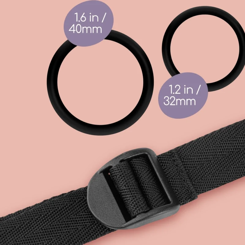 Adrien Lastic Snap Strap Reguliuojamas intymus dirželis juodas universalus